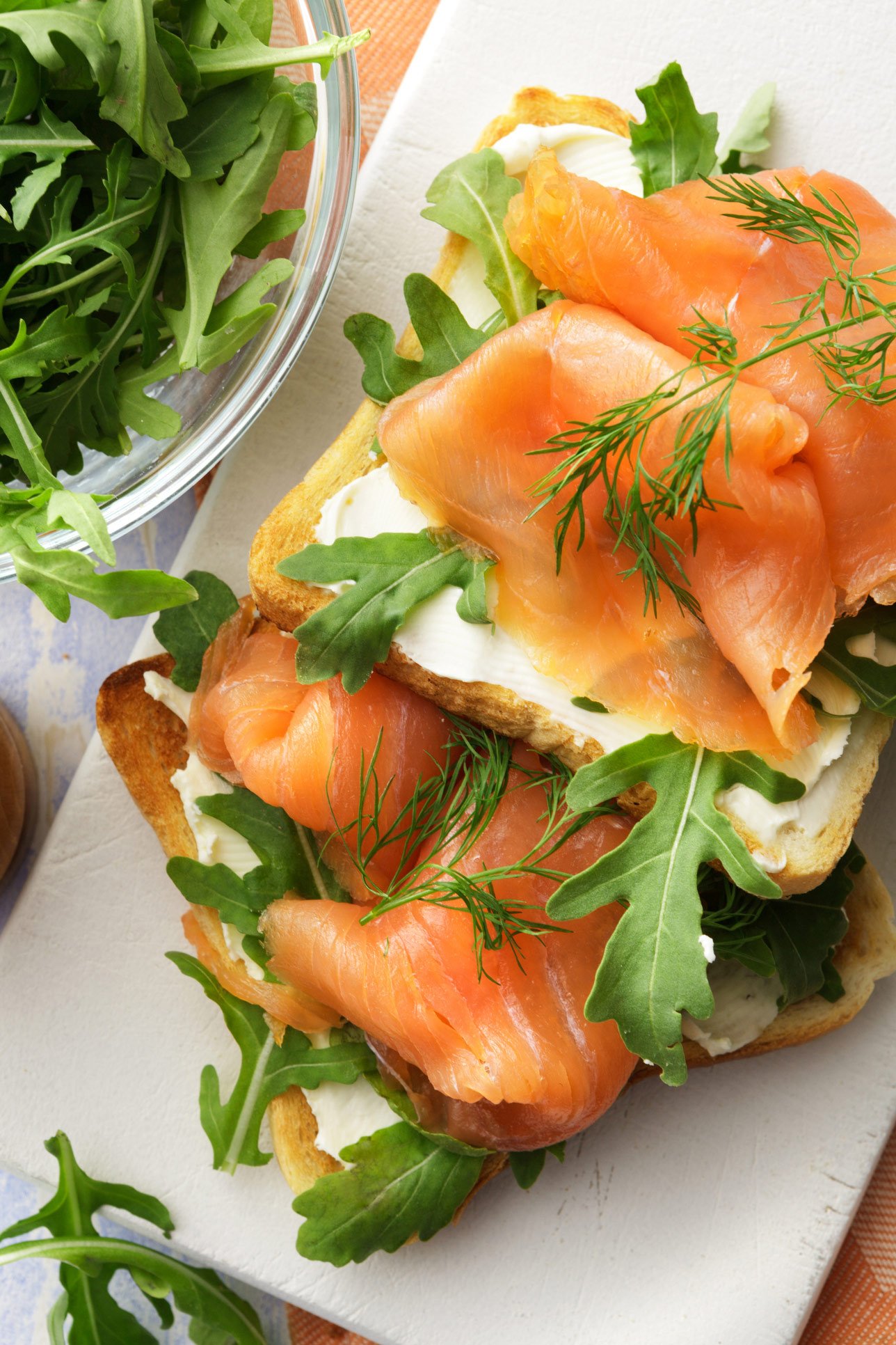 Tramezzini con uova di lompo