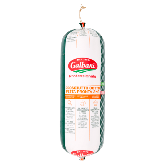 Galbani Professionale Prosciutto Cotto Fetta Pronta 3 kg