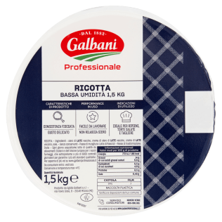 Galbani Professionale Ricotta Bassa Umidità 1,5 kg